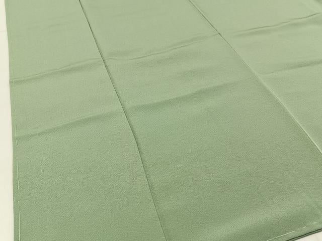 平和屋着物■上質な色無地 若葉色 正絹 逸品 未使用 BAAW9745hj