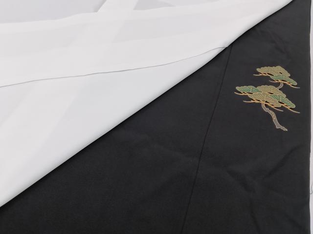 平和屋着物■豪華黒留袖 渡橋花車文 金彩 正絹 逸品 BAAW9764hj