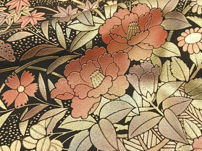 平和屋着物■豪華黒留袖 作家物 蒔絵 金彩 正絹 逸品 BAAW9766hj
