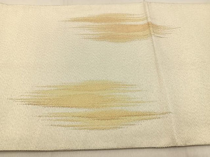 平和屋着物◎太鼓柄袋帯 綴れ 重ね山文 金糸 正絹 逸品 BAAW9773hj
