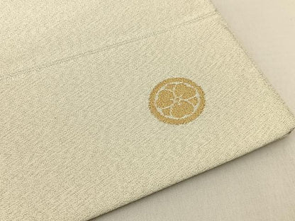 平和屋着物◎太鼓柄袋帯 綴れ 重ね山文 金糸 正絹 逸品 BAAW9773hj