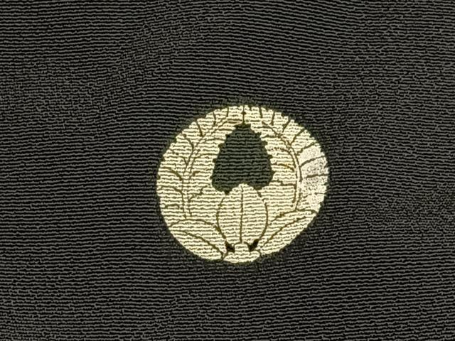 平和屋着物■豪華黒留袖　刺繍　薔薇　金銀彩　正絹　逸品　BAAW9778hj