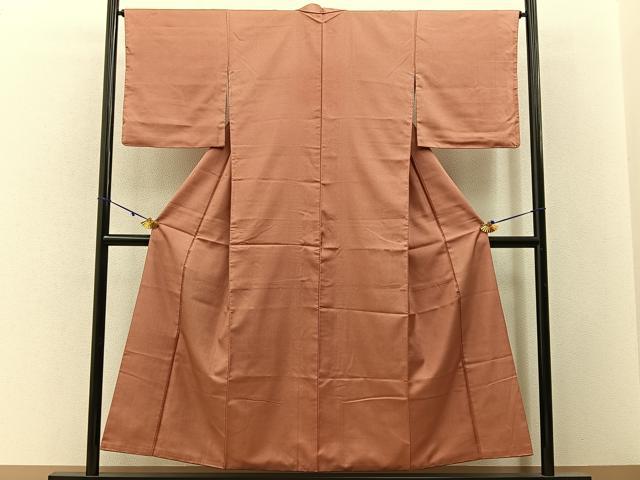 平和屋着物■上質なお召　十字絣　正絹　逸品　BAAW9781hj