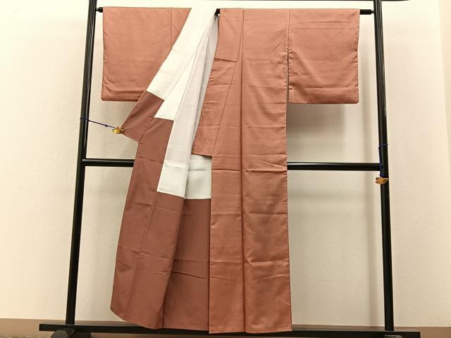 平和屋着物■上質なお召　十字絣　正絹　逸品　BAAW9781hj