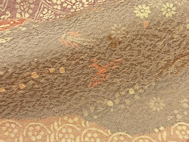 平和屋着物■上質な小紋 花鳥文 金彩 正絹 逸品 BAAW9788hj