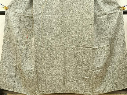平和屋着物■訪問着　刺繍　紐文　たたき染め　黒地　金彩　正絹　逸品　BAAW9821hj