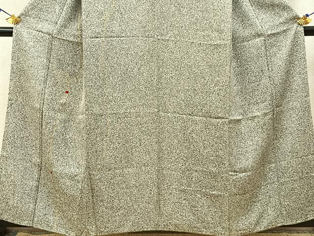 平和屋着物■訪問着　刺繍　紐文　たたき染め　黒地　金彩　正絹　逸品　BAAW9821hj