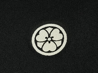 平和屋着物■豪華黒留袖　扇面渡橋花文　金銀彩　正絹　逸品　BAAW9838hj