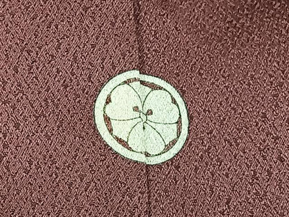 平和屋着物■上質な色無地 蘇芳香色 正絹 逸品 BAAW9841hj