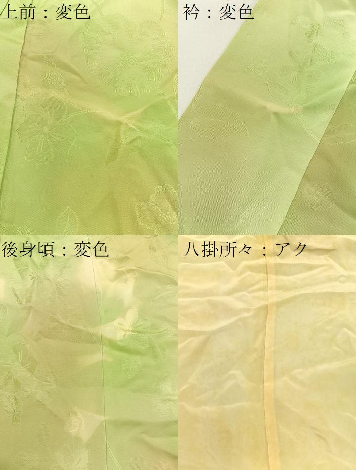 平和屋着物■上質な小紋　草花地紋　暈し染め　正絹　逸品　BAAW9843hj