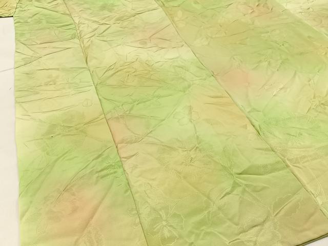 平和屋着物■上質な小紋　草花地紋　暈し染め　正絹　逸品　BAAW9843hj
