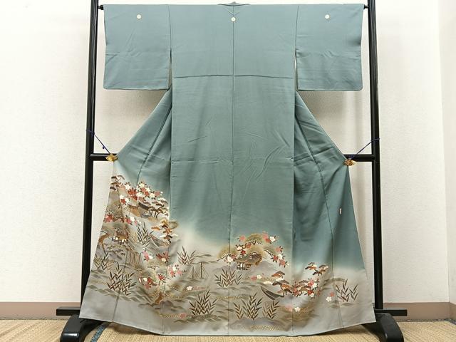 平和屋着物■豪華色留袖 作家物 御所解文 暈し染め 金彩 正絹 逸品 BAAW9847hj