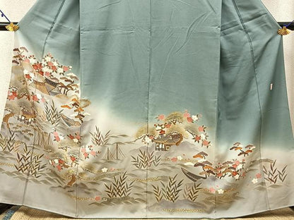平和屋着物■豪華色留袖 作家物 御所解文 暈し染め 金彩 正絹 逸品 BAAW9847hj