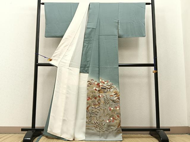 平和屋着物■豪華色留袖 作家物 御所解文 暈し染め 金彩 正絹 逸品 BAAW9847hj