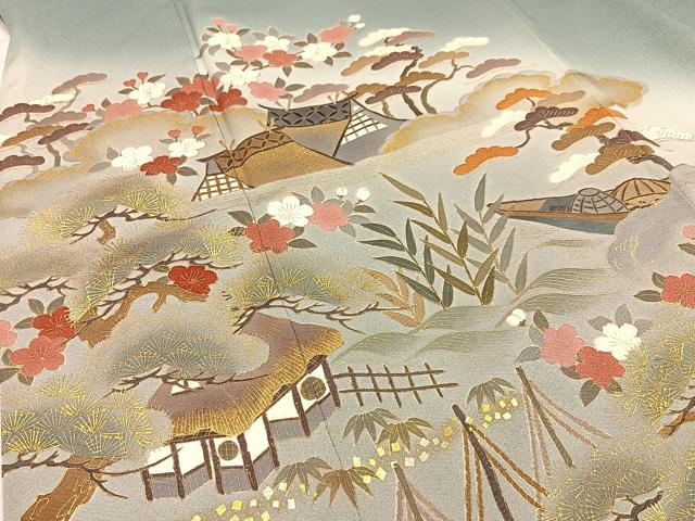 平和屋着物■豪華色留袖 作家物 御所解文 暈し染め 金彩 正絹 逸品 BAAW9847hj