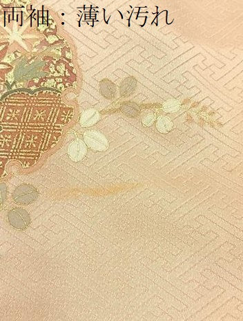 平和屋着物■訪問着 刺繍 雪輪花文 暈し染め 金彩 正絹 逸品 BAAW9855hj