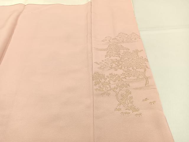 平和屋着物■豪華色留袖 寿光織 風景文 暈し染め 金糸 正絹 逸品 BAAW9859hj