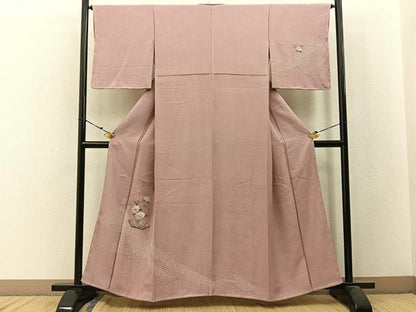 平和屋着物■中国三大刺繍　スワトウ刺繍　訪問着　絞り　飾花文　正絹　逸品　未使用　BAAW9866hj
