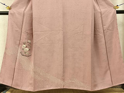 平和屋着物■中国三大刺繍　スワトウ刺繍　訪問着　絞り　飾花文　正絹　逸品　未使用　BAAW9866hj