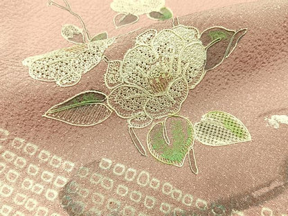平和屋着物■中国三大刺繍　スワトウ刺繍　訪問着　絞り　飾花文　正絹　逸品　未使用　BAAW9866hj