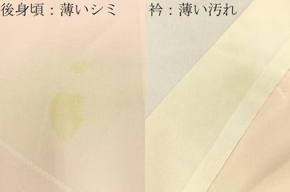 平和屋着物■長襦袢 無双仕立て 草花地紋 暈し染め 正絹 逸品 BAAW9869hj