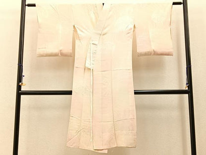 平和屋着物■長襦袢 無双仕立て 草花地紋 暈し染め 正絹 逸品 BAAW9869hj