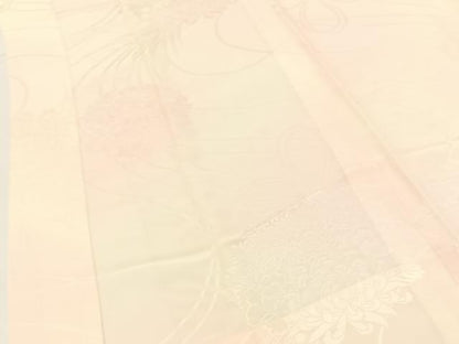 平和屋着物■長襦袢 無双仕立て 草花地紋 暈し染め 正絹 逸品 BAAW9869hj