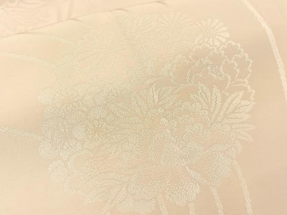 平和屋着物■長襦袢 無双仕立て 草花地紋 暈し染め 正絹 逸品 BAAW9869hj