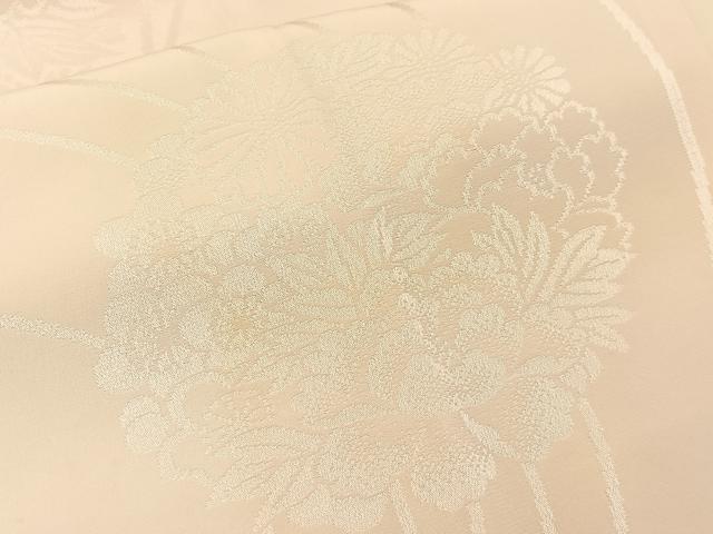 平和屋着物■長襦袢 無双仕立て 草花地紋 暈し染め 正絹 逸品 BAAW9869hj