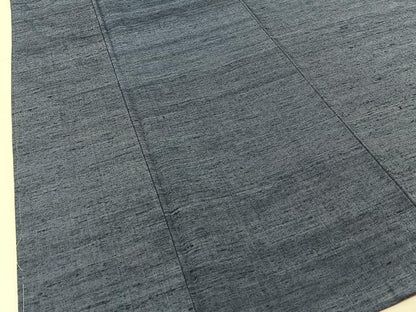 平和屋着物■上質な紬 色無地 藍鼠色 正絹 逸品 未使用 BAAW9872hj