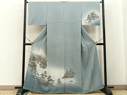 平和屋着物■訪問着 金閣寺 暈し染め 金彩 正絹 逸品 BAAW9873hj