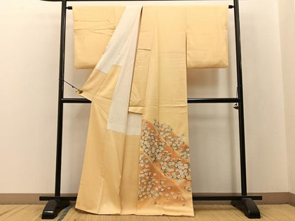 平和屋着物■豪華色留袖 刺繍 菊 暈し染め 金彩 正絹 逸品 BAAW9879hj