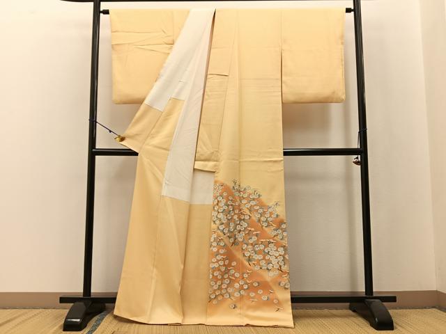 平和屋着物■豪華色留袖 刺繍 菊 暈し染め 金彩 正絹 逸品 BAAW9879hj