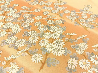 平和屋着物■豪華色留袖 刺繍 菊 暈し染め 金彩 正絹 逸品 BAAW9879hj