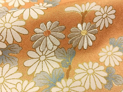 平和屋着物■豪華色留袖 刺繍 菊 暈し染め 金彩 正絹 逸品 BAAW9879hj