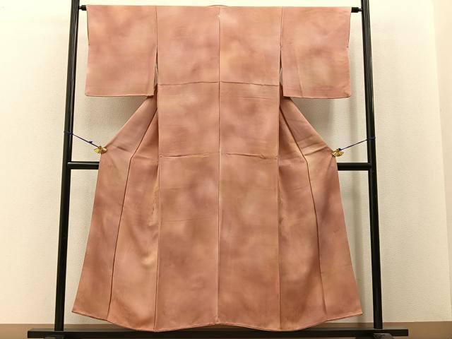 平和屋着物■上質な小紋 人物風景地紋 暈し染め 正絹 逸品 BAAW9885hj