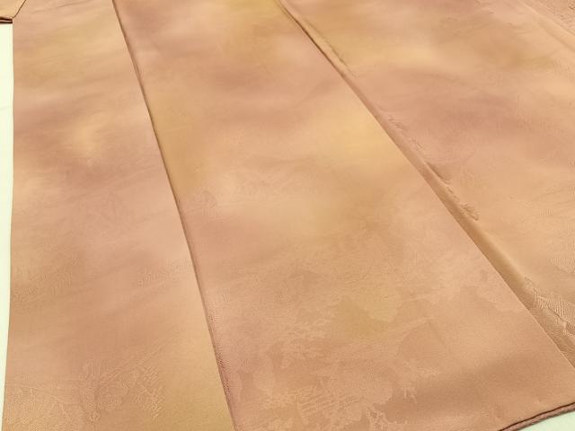 平和屋着物■上質な小紋 人物風景地紋 暈し染め 正絹 逸品 BAAW9885hj