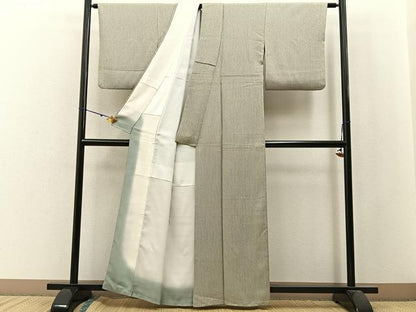 平和屋着物■上質な小紋 霞文 正絹 逸品 BAAW9889hj
