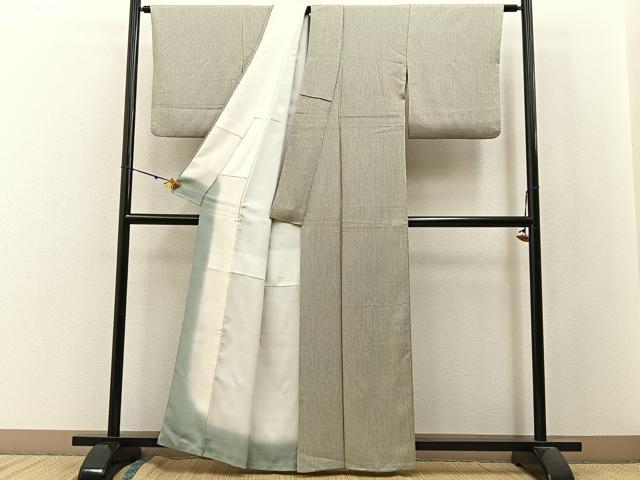 平和屋着物■上質な小紋 霞文 正絹 逸品 BAAW9889hj