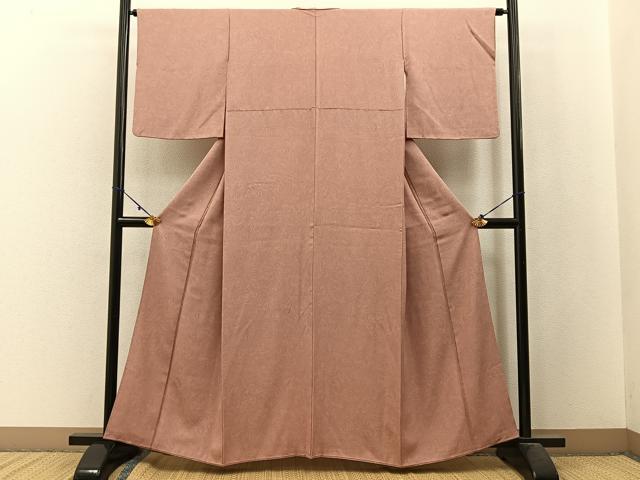 平和屋着物■上質な小紋 墨流し文様 正絹 逸品 BAAW9892hj