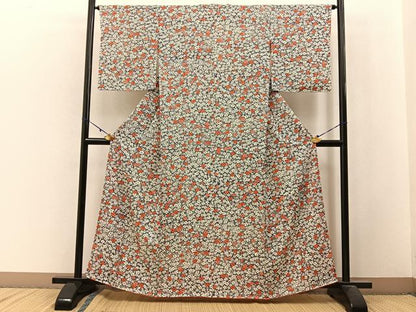 平和屋着物■上質な小紋 花尽し 正絹 逸品 BAAW9894hj