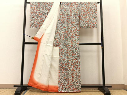 平和屋着物■上質な小紋 花尽し 正絹 逸品 BAAW9894hj