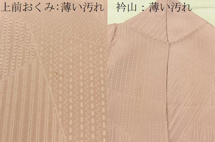 平和屋着物■上質な色無地 切嵌地紋 虹色 正絹 逸品 BAAW9896hj
