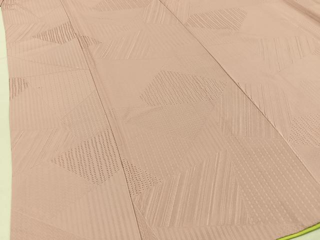 平和屋着物■上質な色無地 切嵌地紋 虹色 正絹 逸品 BAAW9896hj