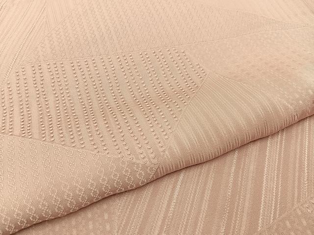 平和屋着物■上質な色無地 切嵌地紋 虹色 正絹 逸品 BAAW9896hj