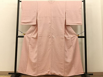 平和屋着物■上質な小紋 流水萩文 たたき染め 正絹 逸品 BAAW9898hj