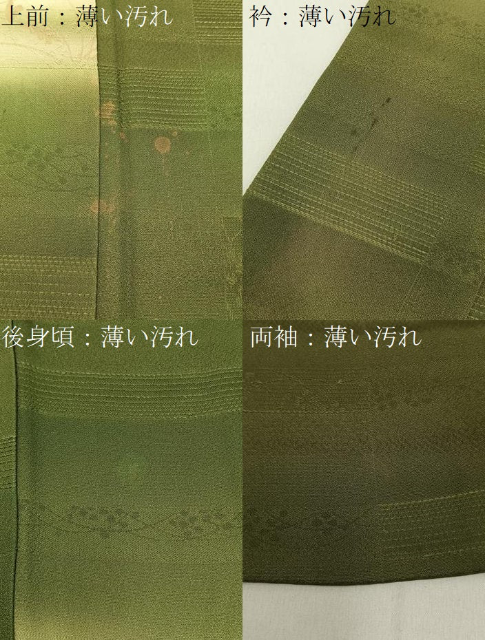 平和屋着物■上質な小紋　草花文　暈し染め　金彩　正絹　逸品　BAAW9901hj