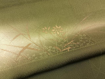 平和屋着物■上質な小紋　草花文　暈し染め　金彩　正絹　逸品　BAAW9901hj
