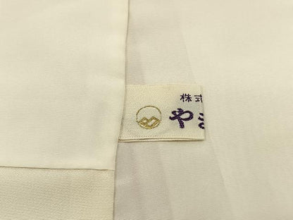 平和屋着物■江戸小紋　流水文　万筋　鉛丹色×薄卵色　やまと誂製　正絹　逸品　BAAW9905hj