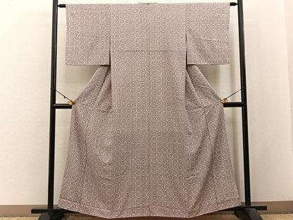 平和屋着物■上質な小紋 吉祥花文 正絹 逸品 BAAW9910hj